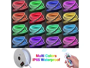 LED Neon Rope Light, 100 ft, Multi-color (16) — Smart Outdoor Lighting, Yescom