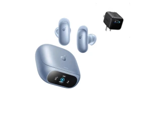Noise-Cancelling Wireless Earbuds with Smart Display Charger — Wireless Earbuds, Soundcore