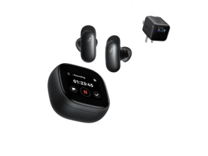 Wireless earbuds with Anker Nano Smart Display Charger — Wireless Earbuds, Soundcore