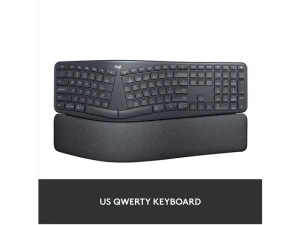 Wireless Ergonomic Keyboard, Black — Bluetooth Keyboard, Logitech