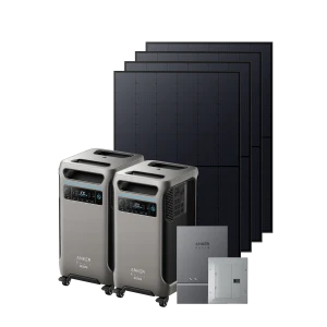 Power station bundle with Smart Home Power Kit and rigid solar panels — Portable Power Station, Anker SOLIX