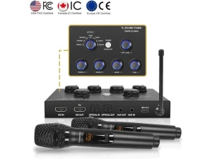 Wireless Microphone Karaoke Mixer System — Karaoke Machine, Sound Town