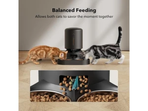 Automatic Pet Feeder with Camera, 5L, Black — Automatic Pet Feeder, GCROWN