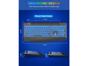 Wireless Keyboard — Bluetooth Keyboard, GCROWN