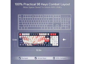 98-Key Gaming Keyboard — Bluetooth Keyboard, Redragon
