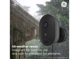 Outdoor Security Camera, 2K HD, 2-Pack — Security Camera, GE