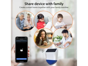 Outdoor WiFi Solar Alarm Siren — Motion Sensor