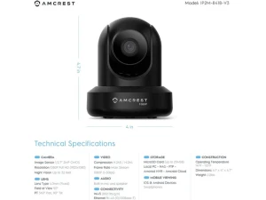 Indoor WiFi Security Camera, 2-Pack — Security Camera, Amcrest