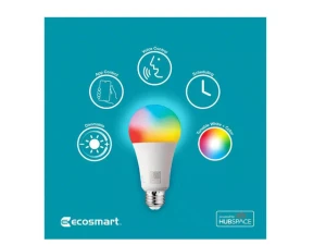Color-Changing Smart LED Light Bulb, A21, 100-Watt Equivalent — Smart Light Bulb, EcoSmart