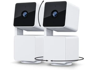 Indoor/Outdoor Wi-Fi Smart Home Security Camera, 2-Pack, White — Security Camera