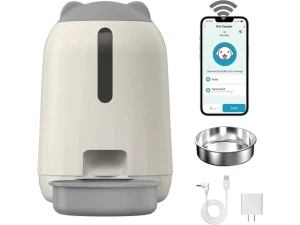 Automatic Cat Feeder, Grey, 3 L — Automatic Pet Feeder, Explus-C