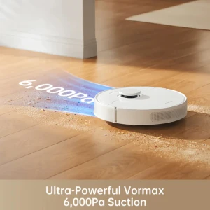 Robot Vacuum and Mop with Self-Emptying Base, 6000 Pa Suction, LiDAR Navigation — Robot Vacuum, Dreame