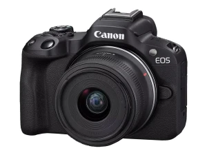 Mirrorless Camera with RF-S18-45mm Lens Kit, 24.2MP, 4K Video, Bluetooth, Wi-Fi, Canon