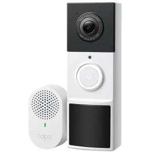 Smart Video Doorbell Camera Wireless with Chime, 2K with Full Color Night Vision & Spotlights — Video Doorbell, TP-Link