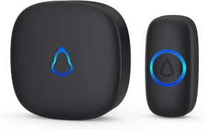 Wireless Doorbell with 2 Receivers and 2 Push Buttons, SECRUI