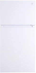 33 in. 20.5 cu. ft. Capacity Refrigerator/Freezer with Full-Width Adjustable Glass Shelving, Humidity Control Crispers,..., Kenmore