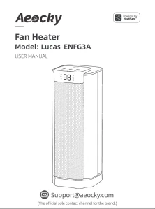 AI Thermostat Space Heater, 1500W PTC Electric Heaters for Indoor Use, AEOCKY