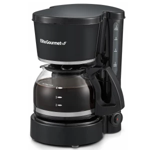Automatic 5-Cup Brew & Drip Coffee Maker with Reusable Filter — Coffee Maker, Elite Gourmet