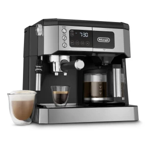 All-in-One Combination Coffee Maker & Espresso Machine with Adjustable Milk Frother — Coffee Maker, De'Longhi