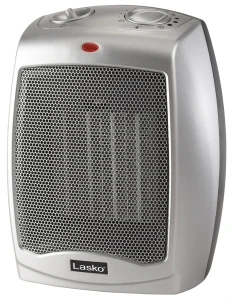 Desktop Electric Ceramic Space Heater with Adjustable Thermostat, Lasko