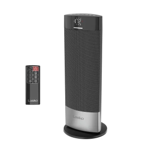 Ceramic Tower Heater with Remote, Digital Display, and Timer, Lasko