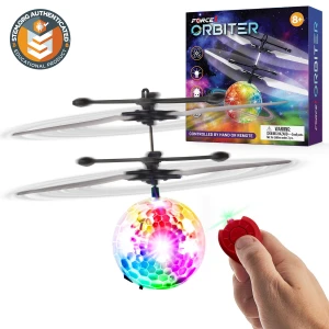 Flying Orb Ball Toy Hand Operated Spinner Drones for Kids - Mini UFO Drone Toys with Remote, Force1