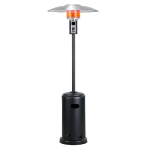 Tall Standing Gas Patio Heater with Wheels, 40,000 BTU, BALI OUTDOORS
