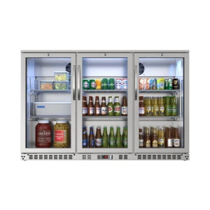 Triple Door Refrigerator, Stainless Steel, 11.3 Cubic Feet, KoolMore