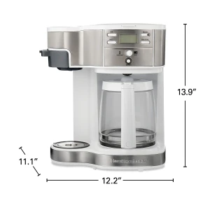 2-Way 12 Cup Programmable Drip Coffee Maker & Single Serve Machine — Coffee Maker, Hamilton Beach