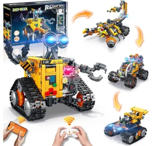 4-in-1 Remote & APP Controlled RC Wall Robotics Kit STEM Toys — Coding Robot, Demkia
