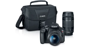 DSLR Camera with 2 Lens Kit, Canon