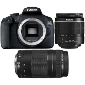 DSLR Camera Bundle with Dual Lenses and Accessories, Canon