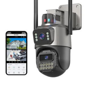 Dual Lens Outdoor Security Camera — Security Camera, GUOANVISION
