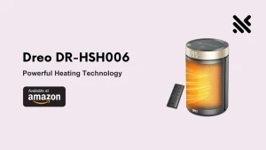 Portable Electric Space Heater with Thermostat and Remote, Dreo