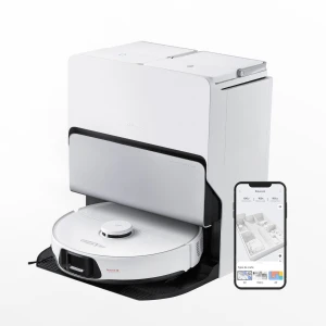 Robot Vacuum and Mop, All-in-One Dock, PreciSense LiDAR Navigation, Smart Dirt Detection — Robot Vacuum, Roborock