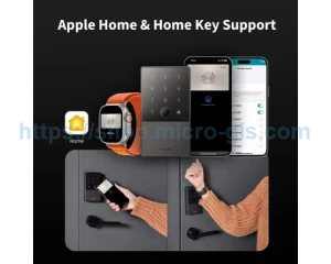 Smart Lock U100, Fingerprint Keyless Entry Door Lock with Apple Home Key — Smart Lock, Aqara