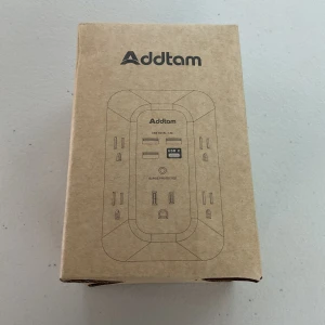 USB Wall Charger Surge Protector 5 Outlet Extender with 4 USB Charging Ports, Addtam