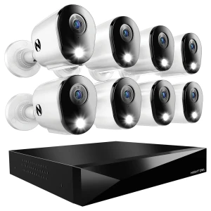 2-Way Audio 12 Channel DVR Video Home Security Camera System, Night Owl