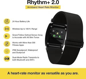Advanced Waterproof & Dustproof Heart Rate Monitor Armband — Blood Pressure Monitor, Scosche