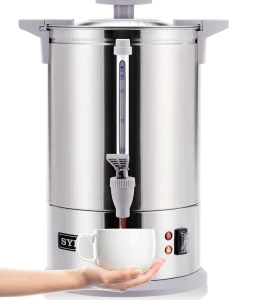 Commercial Grade Stainless Steel Percolate Coffee Maker Hot Water Urn, SYBO