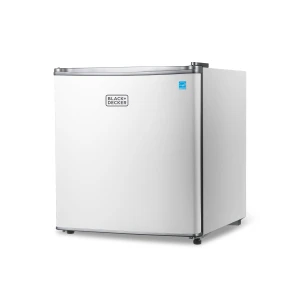 Compact Refrigerator Energy Star Single Door Mini Fridge with Freezer, BLACK+DECKER