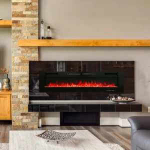 Electric Fireplace 72 Inch Wall Mounted & Recessed, Sophia & William