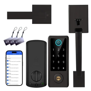 Fingerprint Door Lock with Handle Sets — Smart Lock, BEBASIA