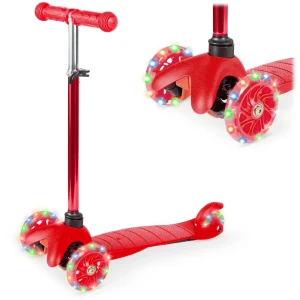 Kids Mini Kick Scooter with Light-Up Wheels, Best Choice Products