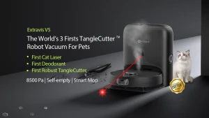Robot Vacuum and Mop with Pet Hair Tangle Cutter — Robot Vacuum, EXTRAVIS