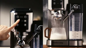 Touchscreen Espresso Maker with Automatic Milk Frother — Coffee Maker, URintells Cuising
