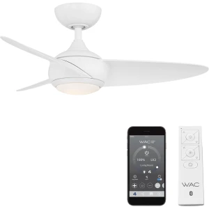 Outdoor Ceiling Fan with LED Lights and Remote, WAC Lighting