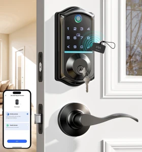 Fingerprint Smart Lock with 2 Lever Handles — Smart Lock, Veise