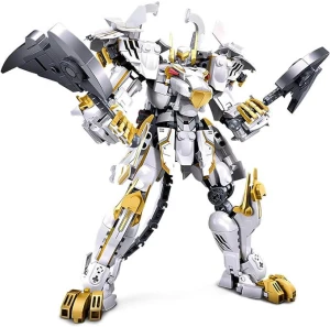 Flexible Cool White Tiger Warrior Model Kit, HIGH GODO
