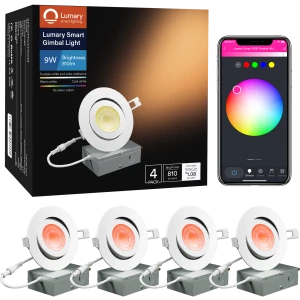 Smart Recessed Lighting 4 Inch, Lumary